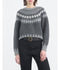 Alena Sweater - Dark Grey Melange Fairisle